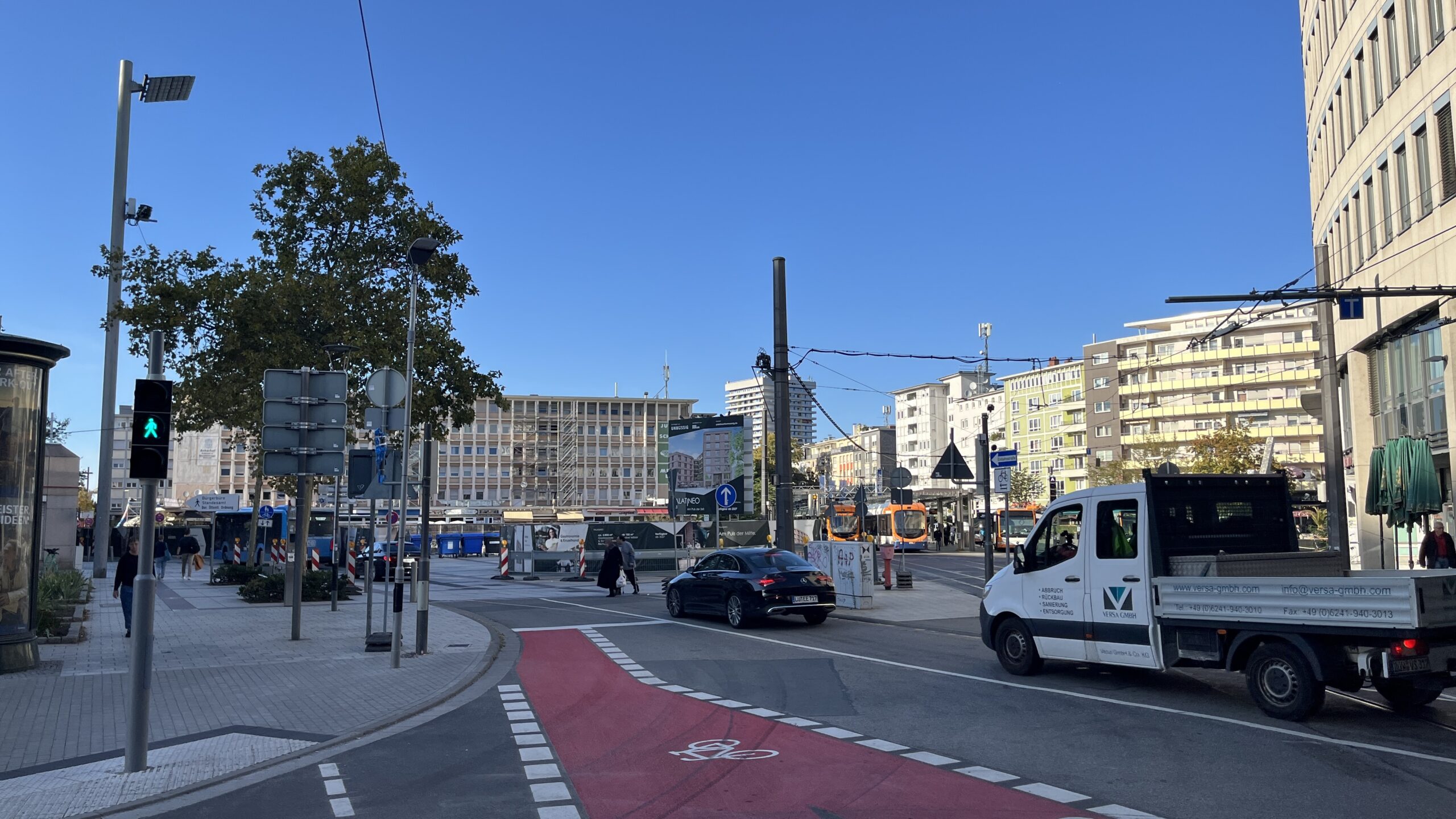 Berliner Platz aus Blickrichtung Süden